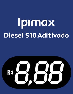 BA Ipimax Diesel S10 Aditivado Vinil 0.10mm Aplicado em Poliondas 3mm 100x130cm 4x0  Corte Reto 