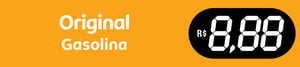 Faixa Original Gasolina Lona Front 440g 490x110cm 4x0  Bainha e Túnel 