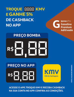BA KMV Ipimax Pro Gasolina Premium Aditivada Vinil 0.10mm Aplicado em Poliondas 3mm 100x130cm 4x0  Corte Reto 