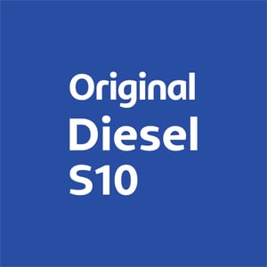 Adesivo Etiqueta Original Diesel S10 Vinil 0.10mm 5x5cm 4x0 Laminação Fosca Corte Reto 