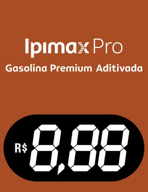 BA Ipimax Pro Gasolina Premium Vinil 0.10mm Aplicado em Poliondas 3mm 100x130cm 4x0  Corte Reto 