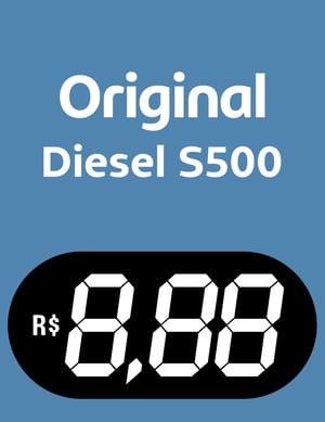 BA Original Diesel S500 Vinil 0.10mm Aplicado em Poliondas 3mm 100x130cm 4x0  Corte Reto 