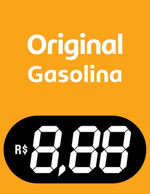 BA Original Gasolina Vinil 0.10mm Aplicado em Poliondas 3mm 100x130cm 4x0  Corte Reto 