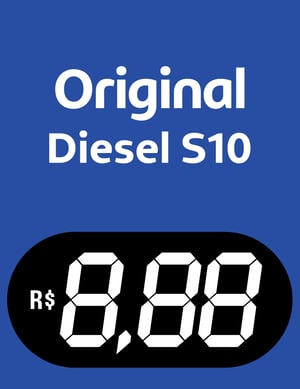 BA Original Diesel S10 Vinil 0.10mm Aplicado em Poliondas 3mm 100x130cm 4x0  Corte Reto 