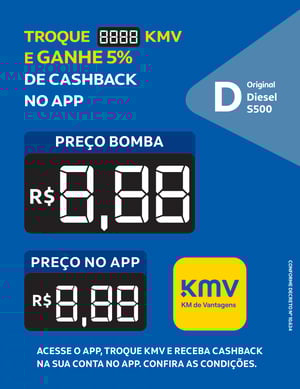 BA KMV Original Diesel S500 Vinil 0.10mm Aplicado em Poliondas 3mm 100x130cm 4x0  Corte Reto 