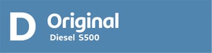 Adesivo Ponta de Ilha Original Diesel S500 Vinil 0.10mm 59cmx15cm 4x0 Laminação Fosca Corte Reto 