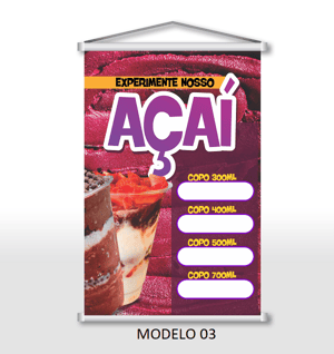 Banner  Açaí (arte pronta, não pode alterar