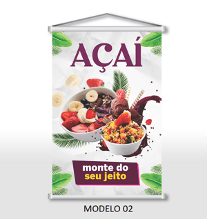 Banner  Açaí (arte pronta, não pode alterar