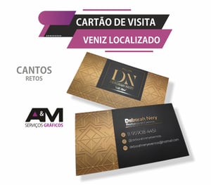 Cartão de visita - Verniz localizado