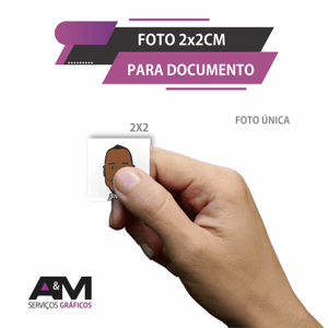 Foto  5X 7 e 2 x 2 cm