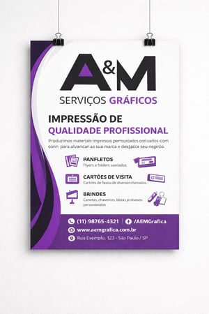 Cartazes 21X29 CM  21 x 29 cm 4 X 0 só frente SEM VERNIZ 