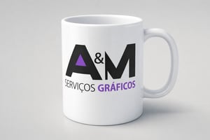 Caneca Personalizada Porcelana 96x150mm Branca Sublimação  