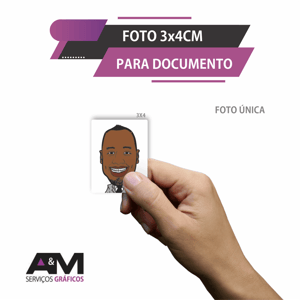 Foto 3x4cm   Revelação   