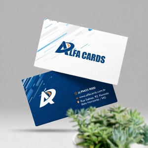 Cartão de Visita Expresso Papel Couchê 300g 9x5cm Impressão Digital Sem Laminação E Sem Verniz Uv Corte Reto 