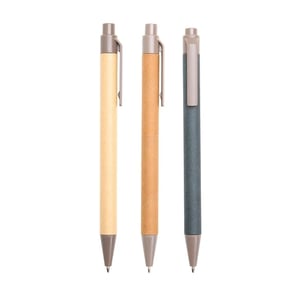 Caneta Ecológica Papelão 09109 Corpo em papelão, ponteira e clip em plástico 1,3 cm x 13,8 cm Impressão 1 cor, Impressão 2 cores, Impressão 3 cores, Impressão 4 cores  Medidas aproximadas para gravação (CxL): 0,8 cm x 9 cm 