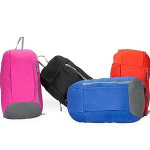 Mochila Poliéster 9 Litros 19023 Poliester 40 cm x 22 cm Impressão 1 cor, Impressão 2 cores, Impressão 3 cores, Impressão 4 cores  Medidas aproximadas para gravação (CxL): 18 cm x 8 cm 