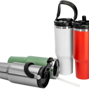 Copo Térmico 1,25L 08318 Aço Inox e Plastico 27,6 cm x 11,3 cm Impressão 1 cor, Impressão 2 cores, Impressão 3 cores, Impressão 4 cores  Gravação a Laser 