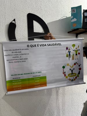 Banner Lona 440g  4x0 Fosco Madeira e cordinha 