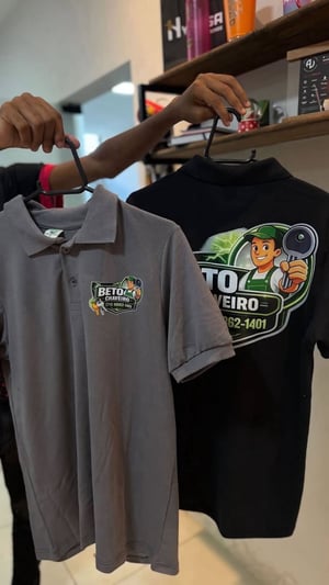 Camisa Personalizada Adulto Camisa Polo Mista  4x4 Tratamento poliester fios unicos DTF 