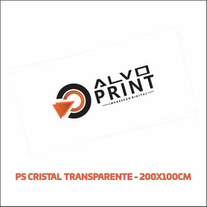Placa de PS CRISTAL Transparente Adesivada Chapa de Poliestireno transparente 200x100cm    