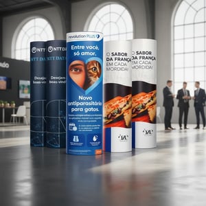 Totem Lamá - Totem Elíptico - 50x150cm