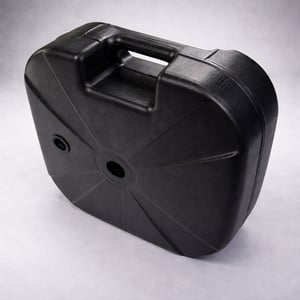 Base Wind Banner - Furo 3/4\" - Preta - Quadrada