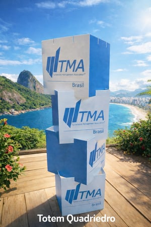 Totem Quadriedro - Totem Polionda 3mm Polionda 3mm - Impressão UV 40x160cm 4x0 Laminação Fosca Corte Digital - Montagem Automática Arte Não Inclusa