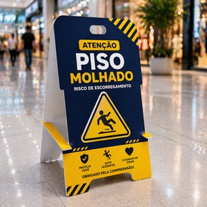 CAVALETE PLASTIONDA 3MM 61 x 97,4cm Polionda 3mm 61 x 97,4cm Colorido Frente e Verso 4x0 Impressão UV Fosco Alta Qualidade Arte Não Inclusa