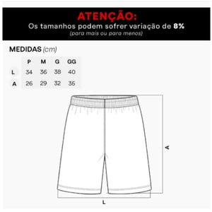 Calção Futebol Juvenil
