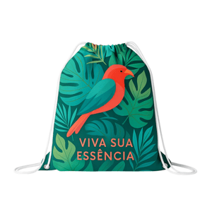 Mochila Saco Personalizada Tecido Córdoba Light 350x450mm 4x0 - Colorido Frente Impressão Ultra HD Subimática Costura 1 Sacochila - 350x450mm em Tecido Cordoba Light - 4x0 - Impressão Ultra HD Sublimática - Costura