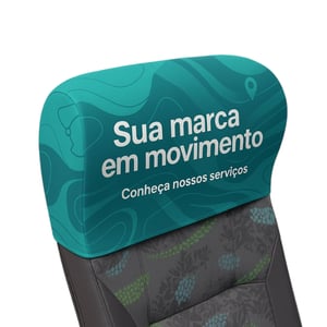 Capa para Banco de Ônibus Tecido Supreme 175x300mm 4x0 - Colorido Frente Impressão Ultra HD Subimática Costura 