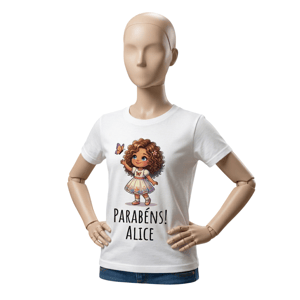 Camiseta Básica Infantil 100% Algodão Branco  1 Camiseta Básica Infantil - Modelo: Básica - Tamanho: 10 - Infantil - Cor: Branca - 100% Algodão Branco   