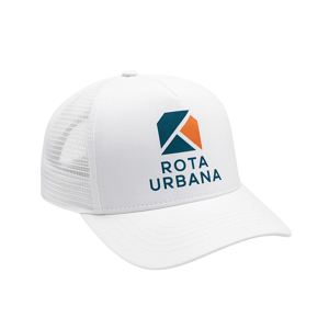 Boné Trucker Tecido Branco 98x165mm 5x0 - Branco Sem Enobrecimento Padrão 1 Boné Aba Curva Trucker Liso - 168x98x165mm em Tecido Branco - Sem impressão - Sem Enobrecimento - Modelo Padrão