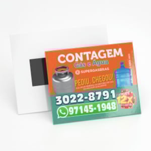 Imã de Geladeira com Imã Parcial 9x5