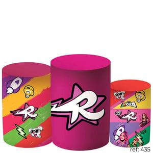 Dos Rosa - Trio de Capas de Cilindros