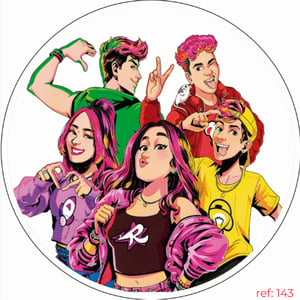 Dos Rosa - Capa de Painel Redondo