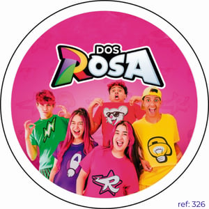 Dos Rosa - Capa de Painel Redondo