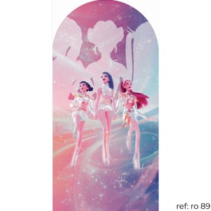 Guerreiras do K-pop - Capa de Painel Romano Veste Fácil 100x200