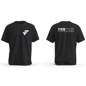 Camiseta preta e colorida unissex - Uniforme FIEB