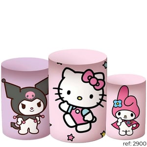 Turma Sanrio - Trio de Capas de Cilindros