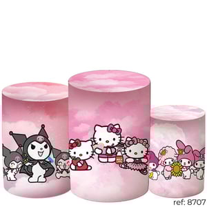 Turma Sanrio - Trio de Capas de Cilindros