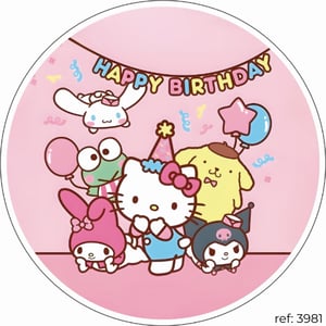 Hello Kitty - Capa de Painel Redondo