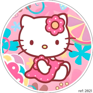 Hello Kitty - Capa de Painel Redondo