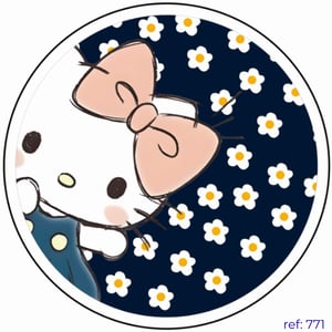 Hello Kitty - Capa de Painel Redondo