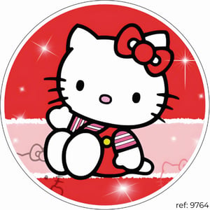 Hello Kitty - Capa de Painel Redondo
