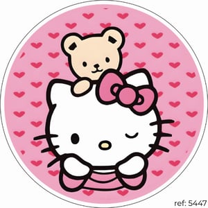 Hello Kitty - Capa de Painel Redondo