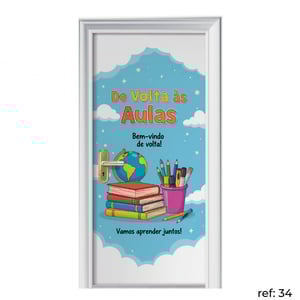 Volta às Aulas - Capa de Porta
