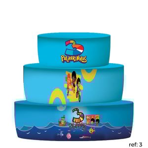 3 Palavrinhas - Bolo Fake (trio de capas)