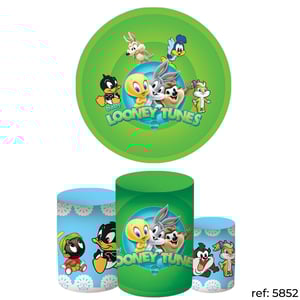 Looney Tunes - Kit Festa (Painel 150cm + Trio de Cilindros)