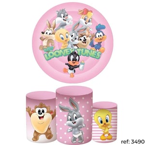 Looney Tunes - Kit Festa (Painel 150cm + Trio de Cilindros)